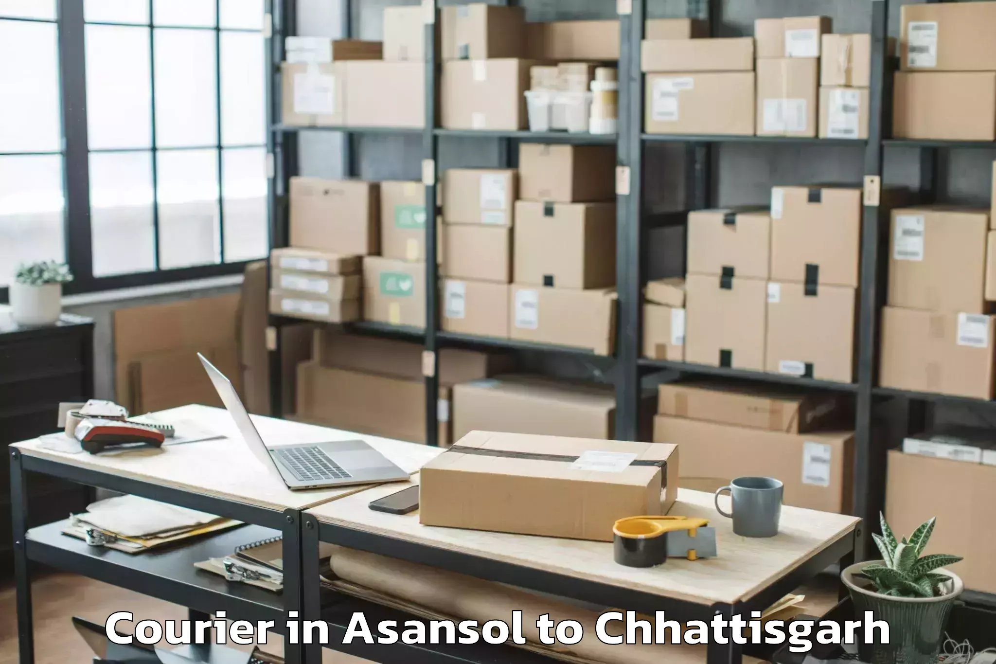 Book Your Asansol to Bhatgaon 1 Courier Today